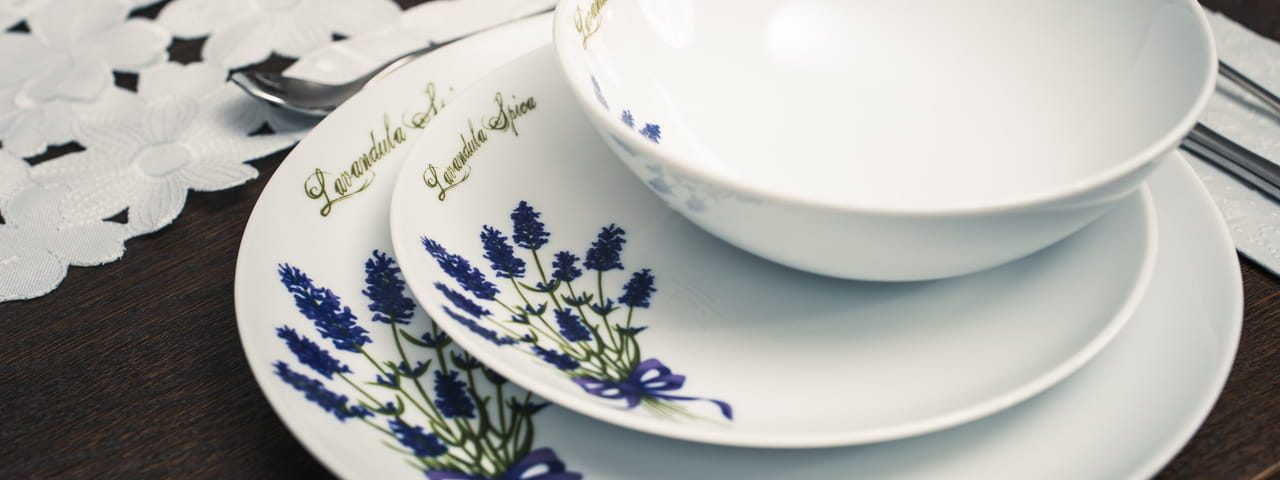 zestaw 3 elementów porcelany marki Lubiana