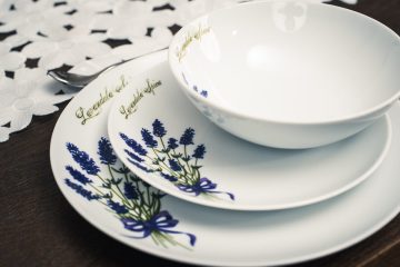 zestaw 3 elementów porcelany marki Lubiana